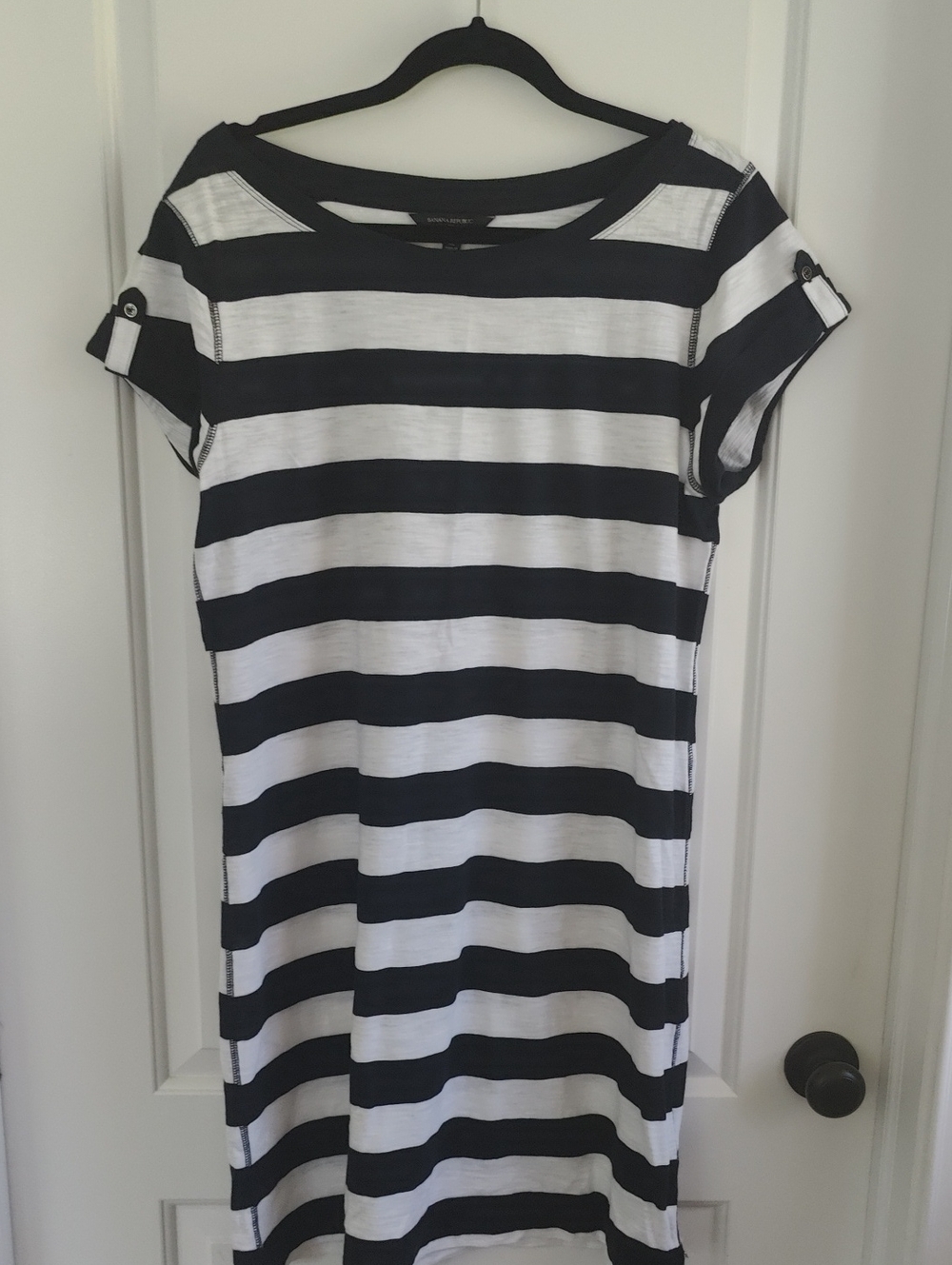 Banana Republic Blue and White Striped Dress
